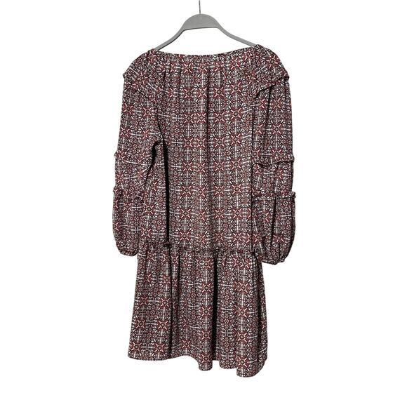 MAX STUDIO WOMENS SIZE MEDIUM FLORAL PRINT SHIFT MINI DRESS PINK WHITE NEW - Picture 2 of 11